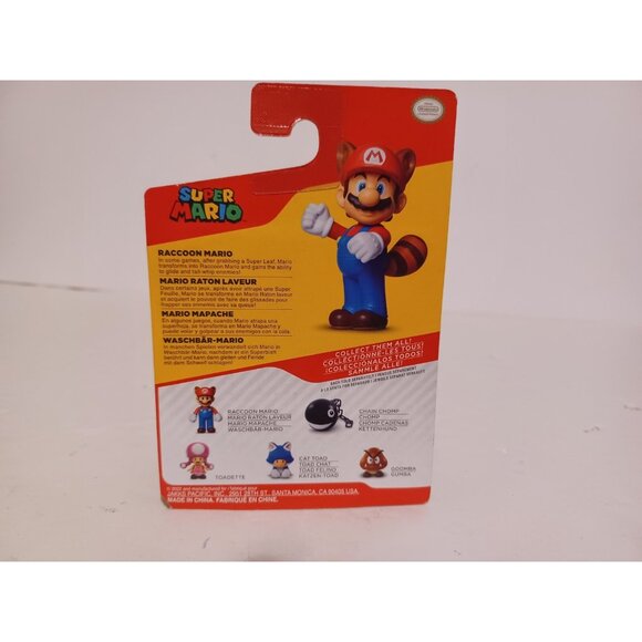 World Of Nintendo RACCOON MARIO figure 2.5” Jakks Pacific - Picture 4 of 6